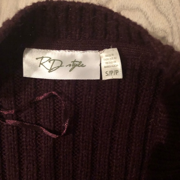 Maroon Cardigan With Elbow Patches - Picture 2 of 2